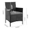 Manhattan Comfort Imperia Steel Rattan 4-Piece Patio Conversation Set with Cushions in Grey OD-CV008-GY - alternate 4